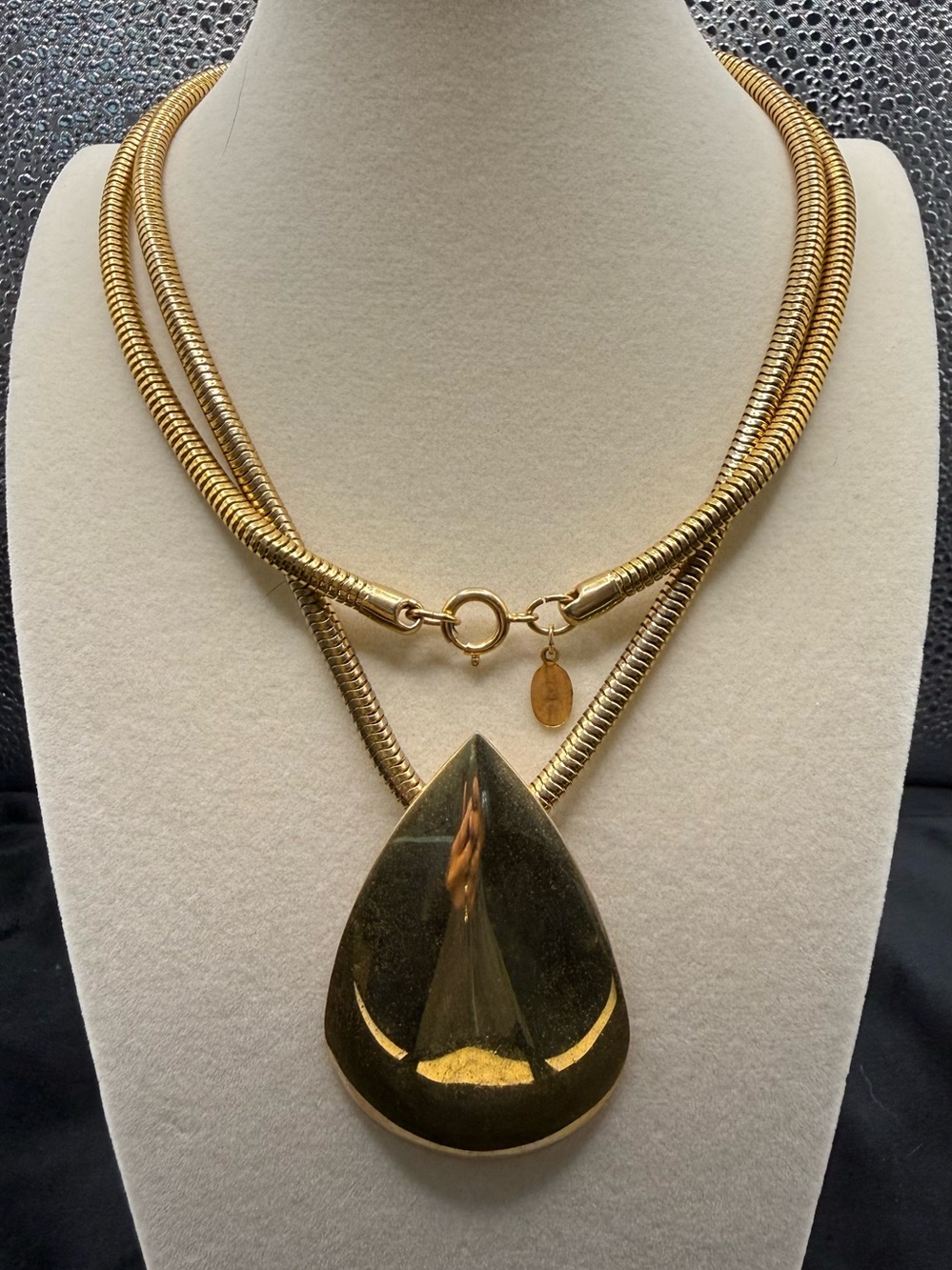 Park Lane Gold Teardrop Pendant Necklace